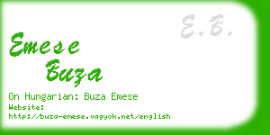 emese buza business card